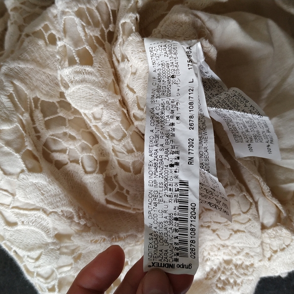 ZARA crochet lace open back sheath dress - Picture 14 of 17